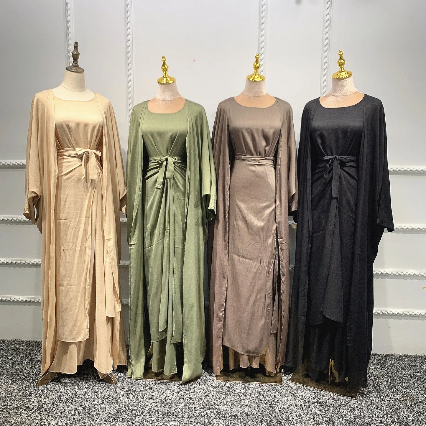 3 Piece Abaya Set