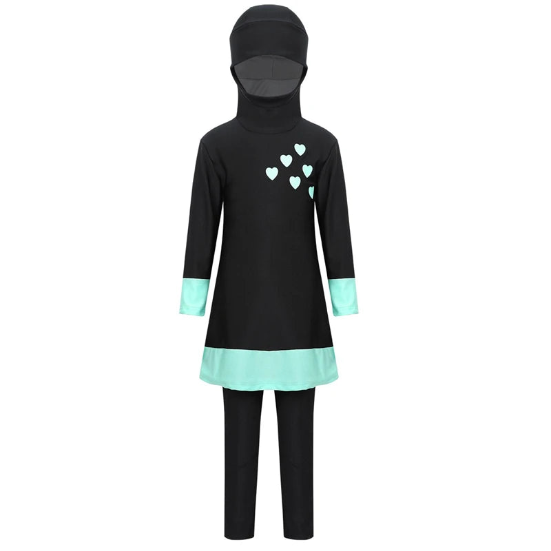 Girls 2 piece Hijab Burkini