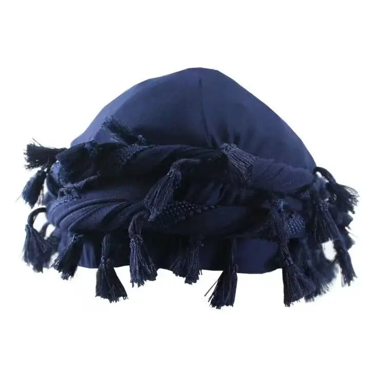 Lined Turban with Tassels