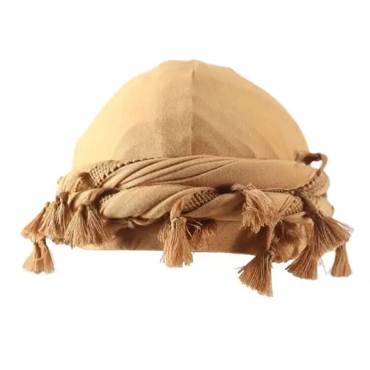 Lined Turban with Tassels
