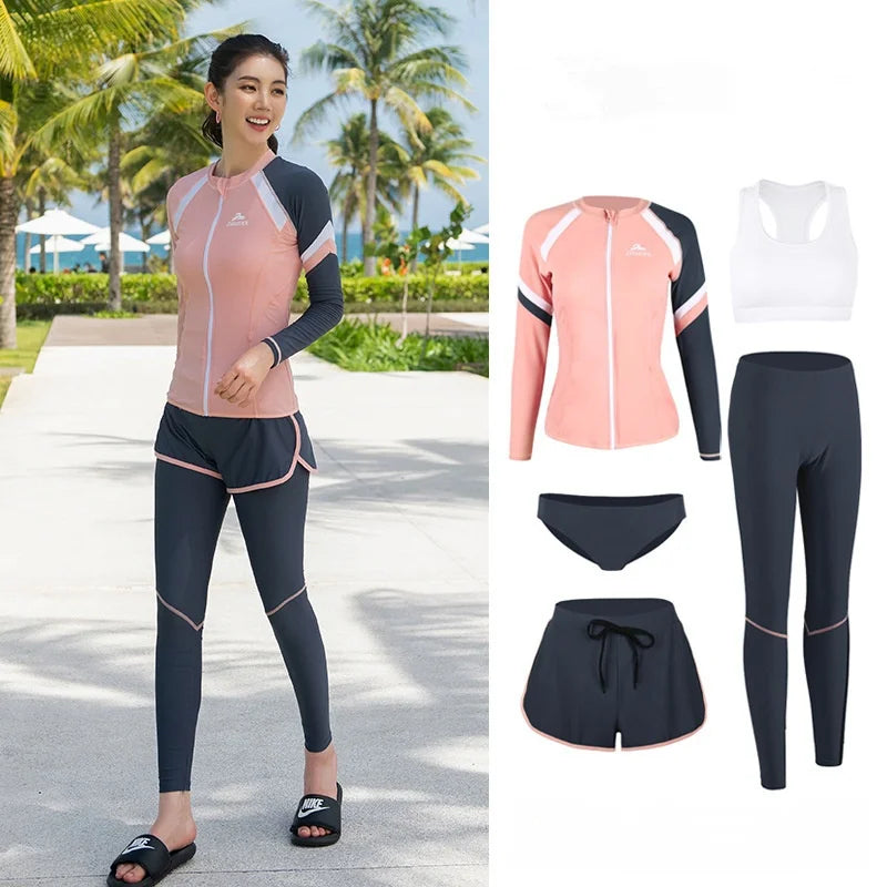 Modest Couple’s Beachwear