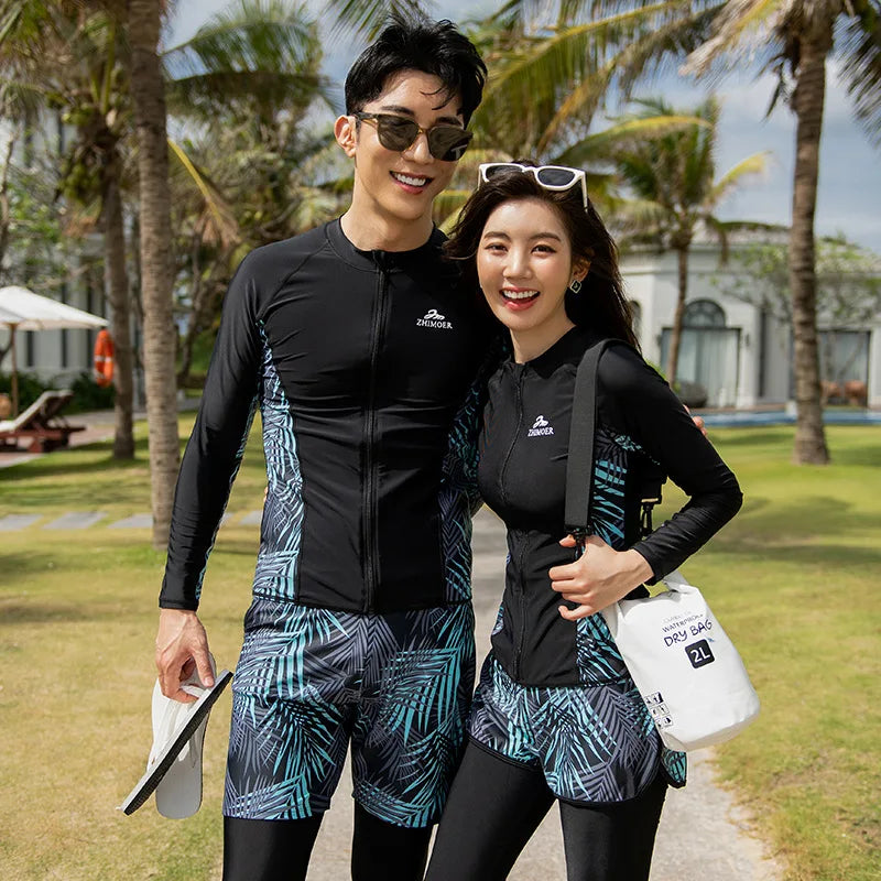 Modest Couple’s Beachwear