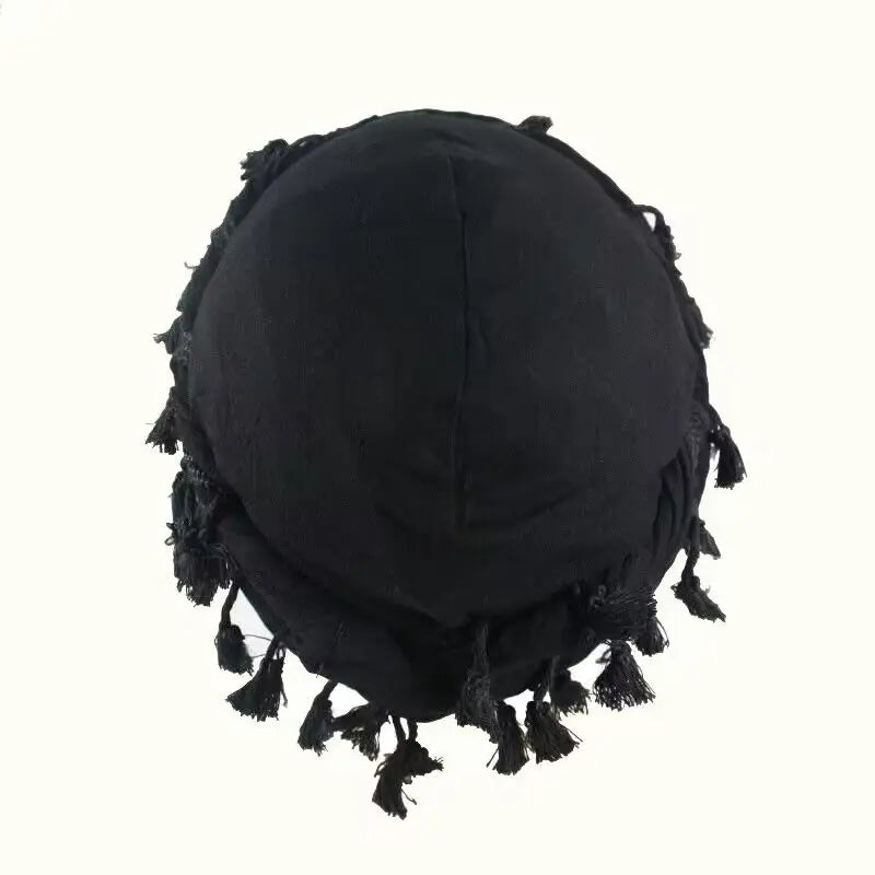 Lined Turban with Tassels