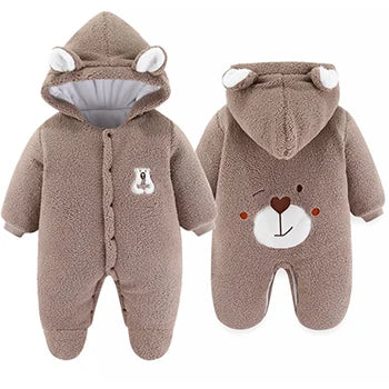 Plush Bear Baby Romper