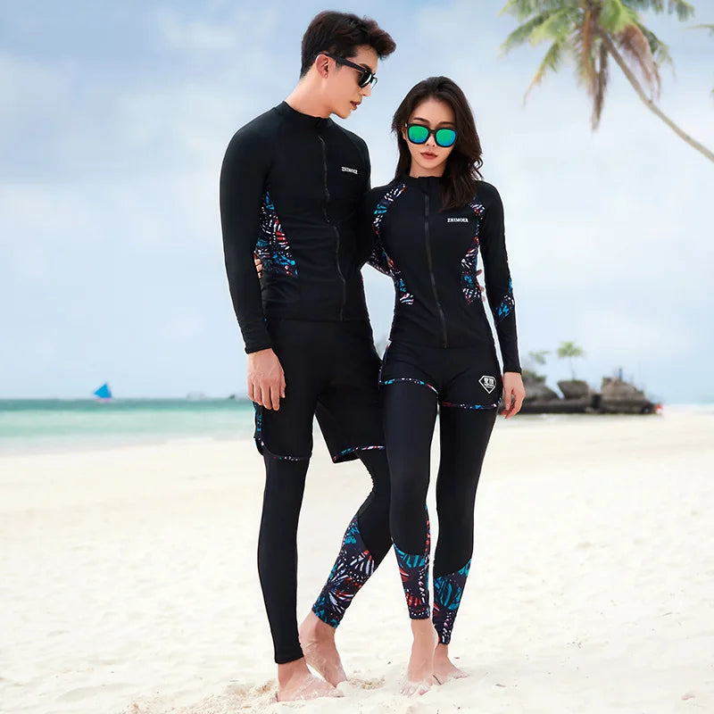 His and Hers Modest Beach Clothes