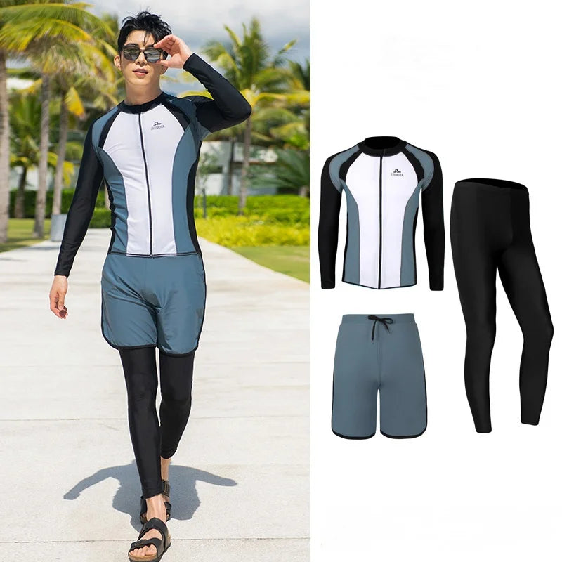 Modest Couple’s Beachwear