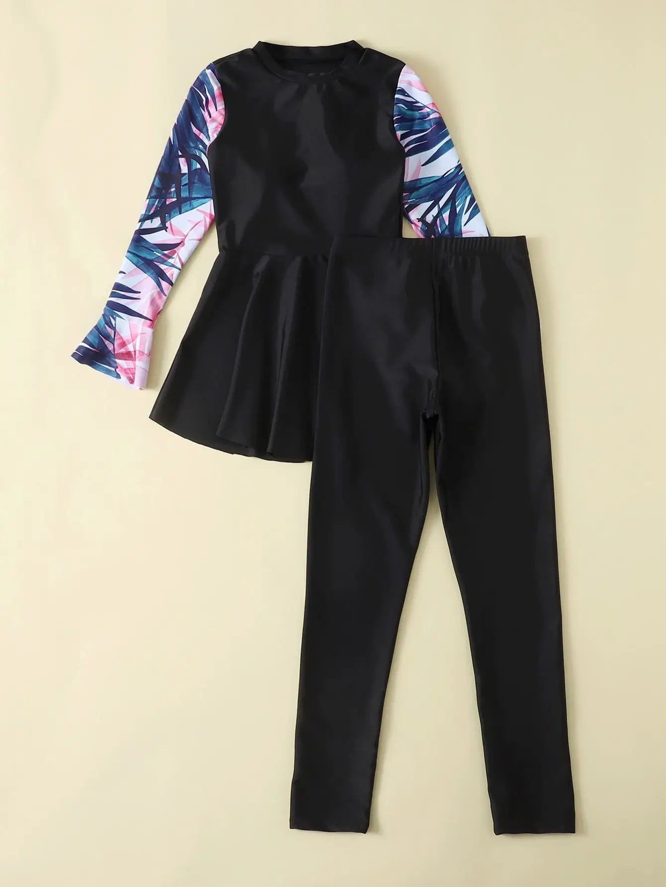 Girl’s Modest Swimwear 2PCS