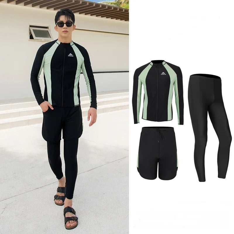 Modest Couple’s Beachwear