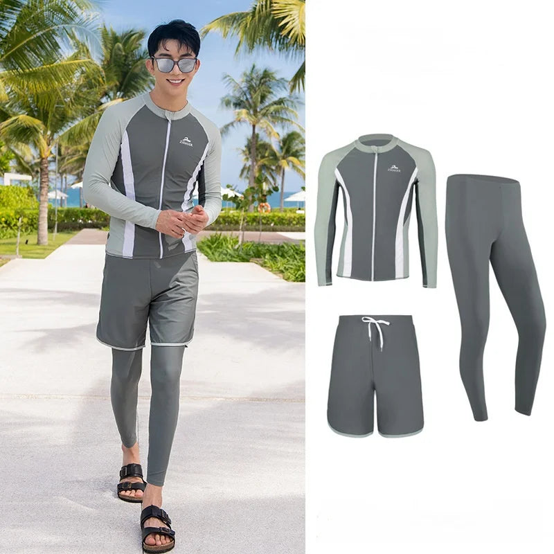 Modest Couple’s Beachwear