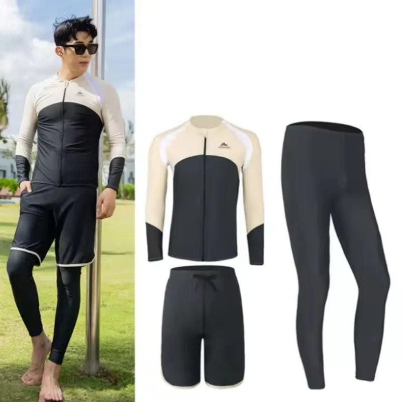 Modest Couple’s Beachwear