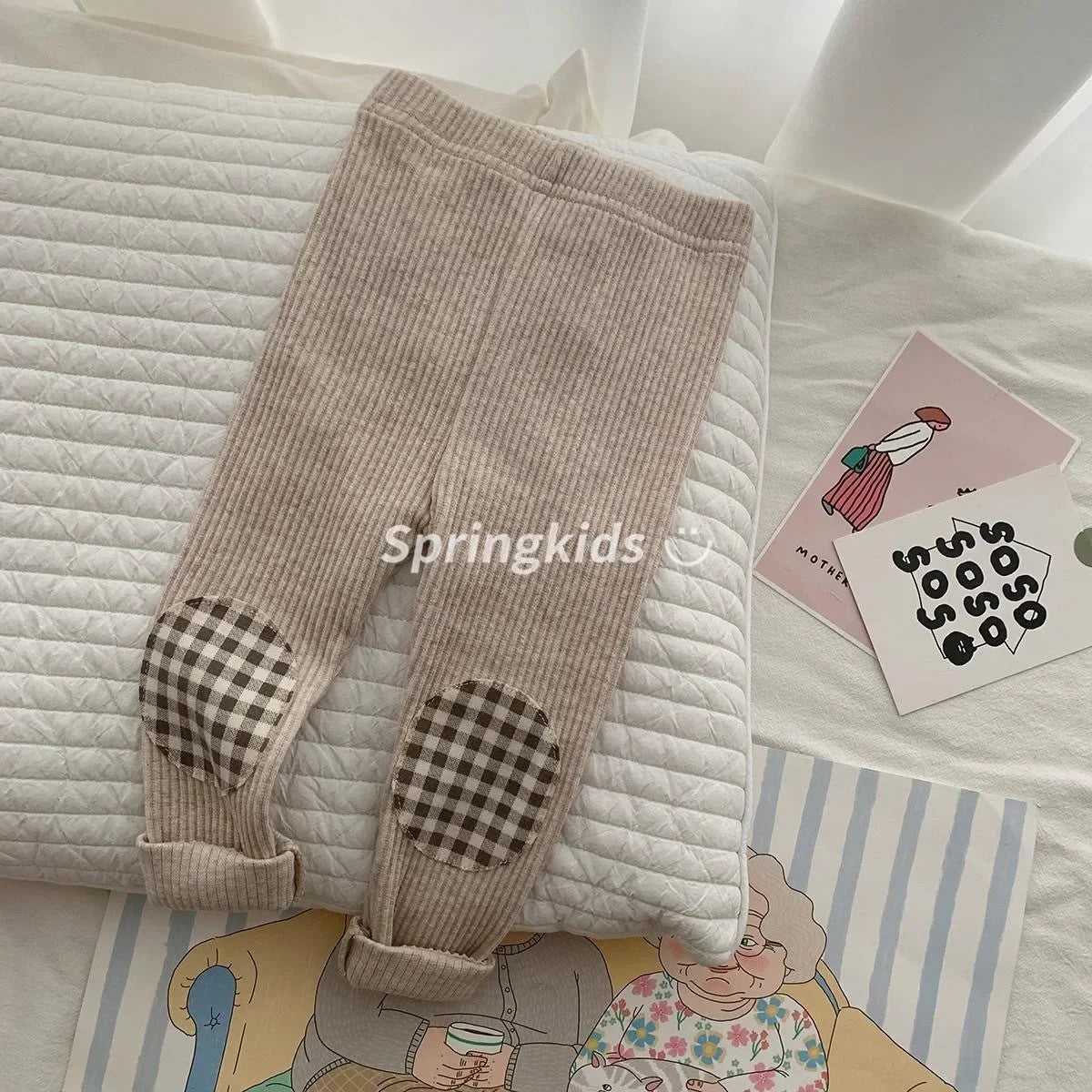 Patchwork Stretch Pants