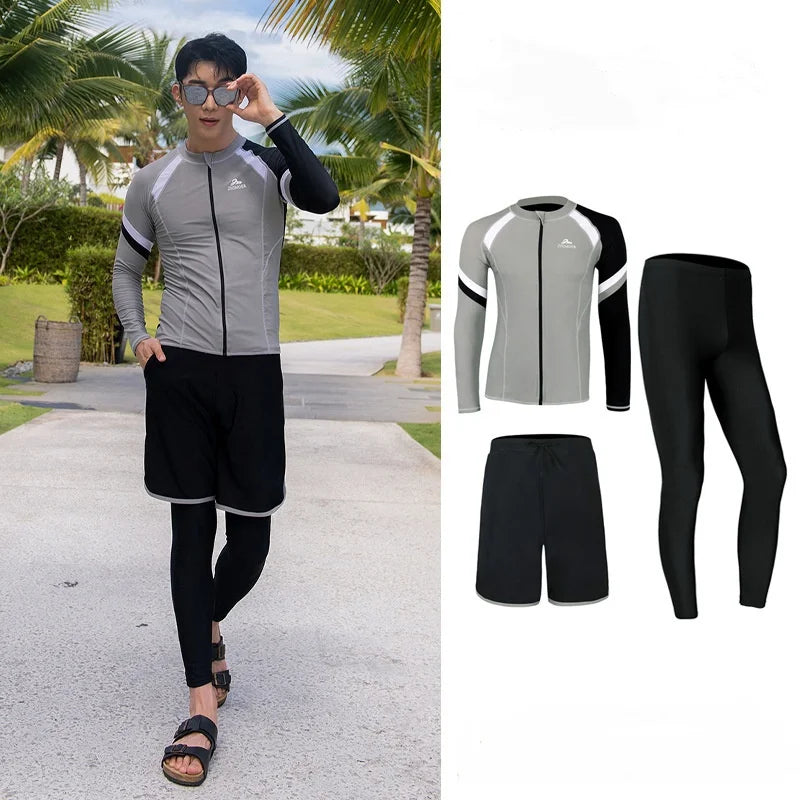 Modest Couple’s Beachwear