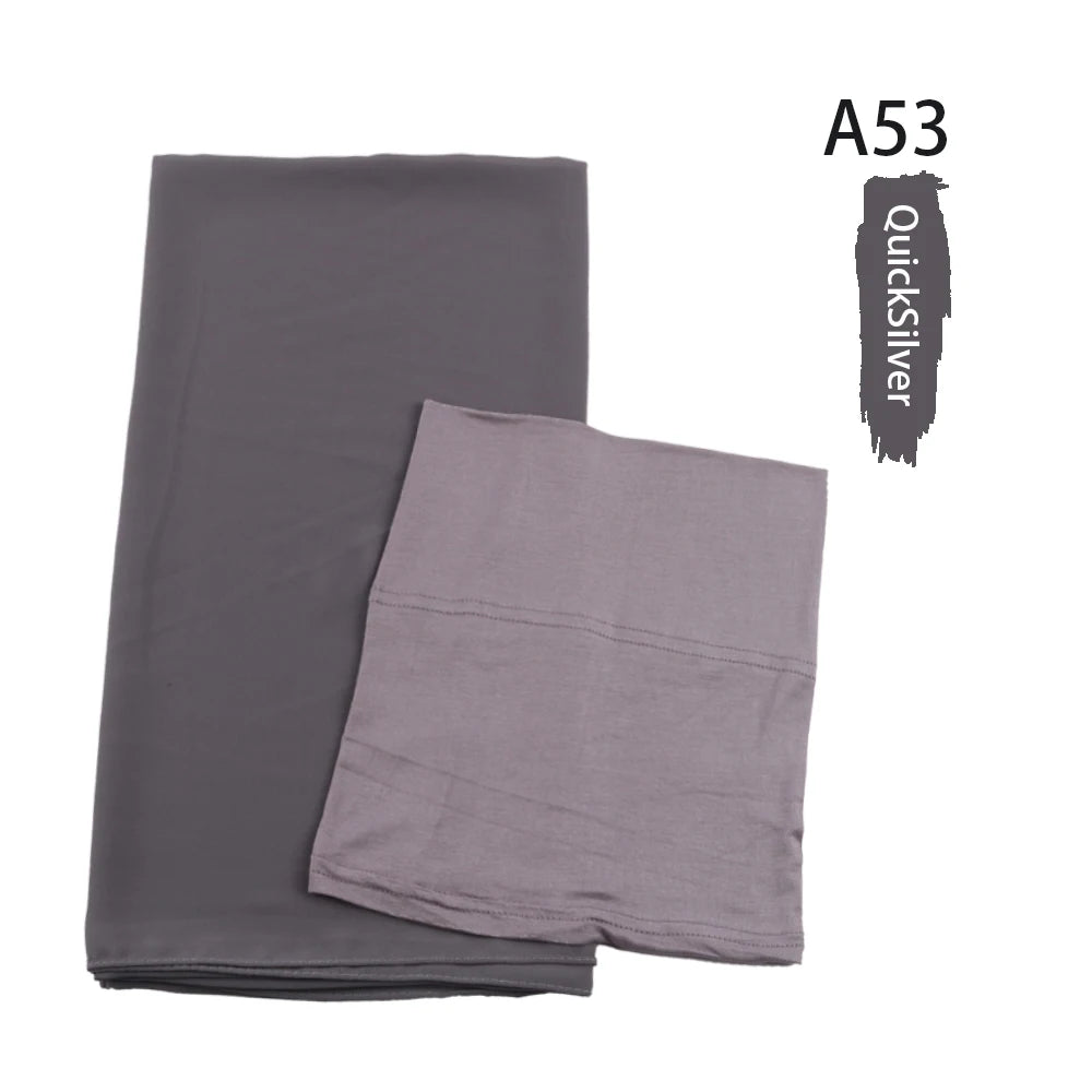 Chiffon HIjab With Matching Jersey Under Cap